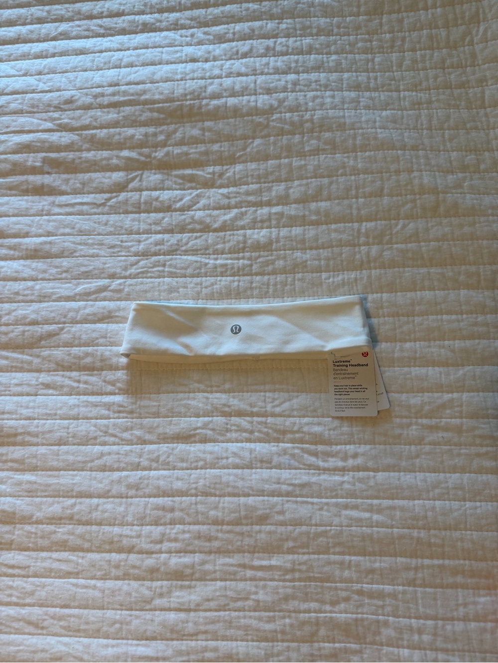 White Lulu Headband and Coral Keychain